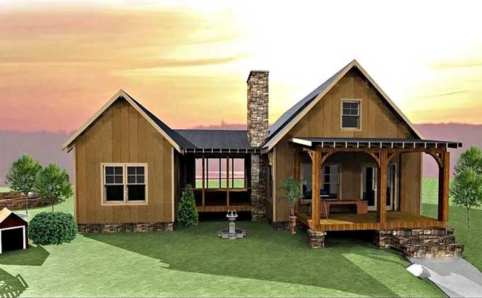 You are here: Home &gt;&gt; Home Plans &gt;&gt; Dog Trot House Plan