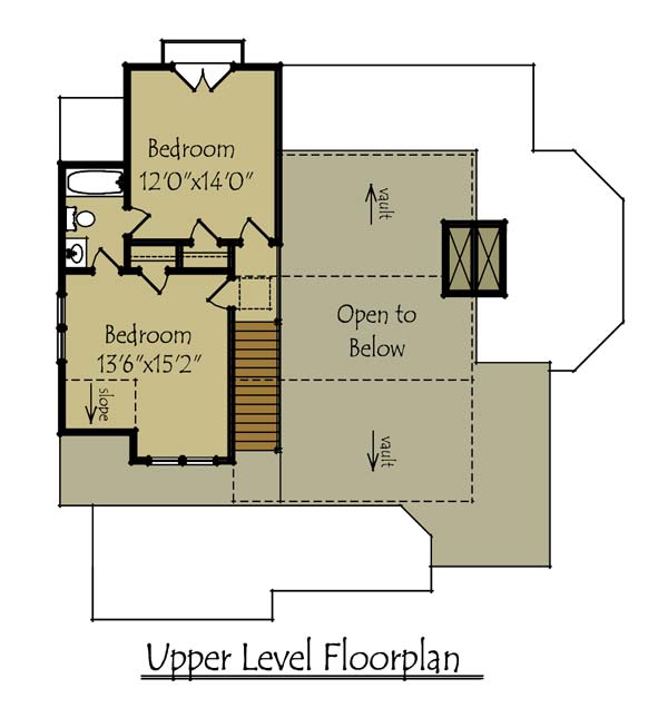 Cottage Floor Plan Upper Level Cottage Floor Plan Upper Level