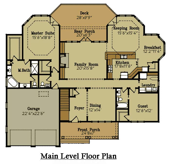 Small Lake Home Floor Plans