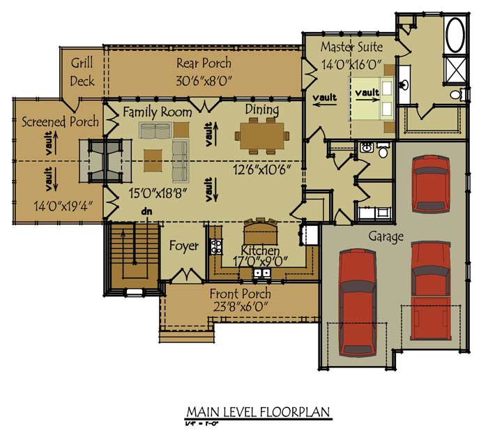 Olde Stone Cottage House Plan by Max Fulbright Designs