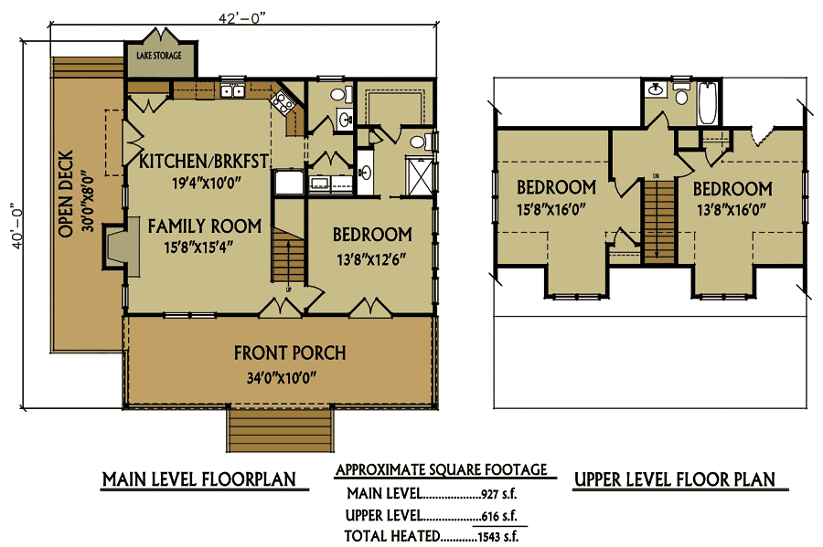 Small 3 Bedroom Lake Cabin With Open And Screened Porch