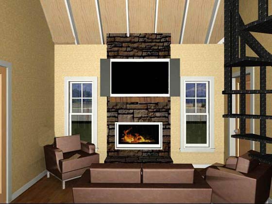 Fireplace Vaulted Ceiling Ideas
