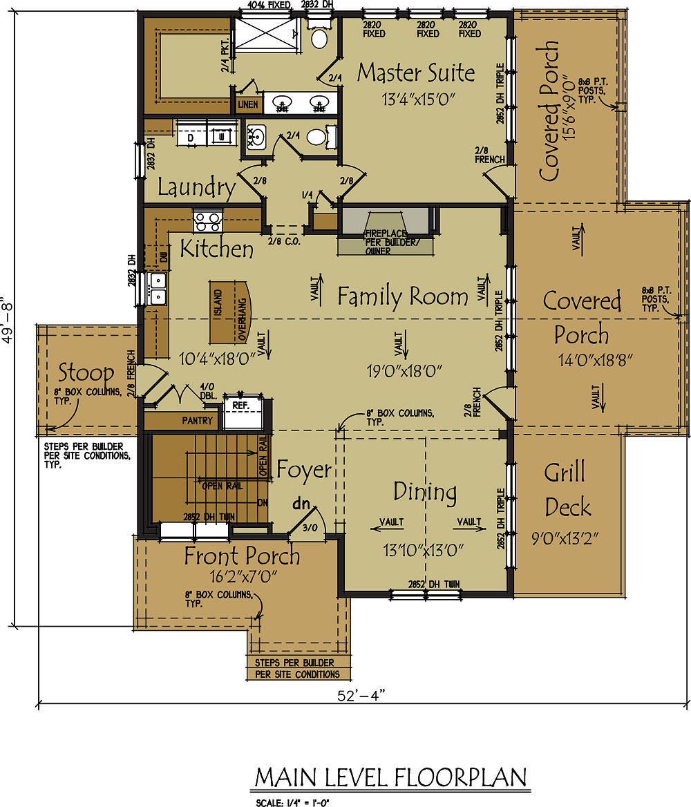  Lake  Wedowee Creek Retreat House  Plan 