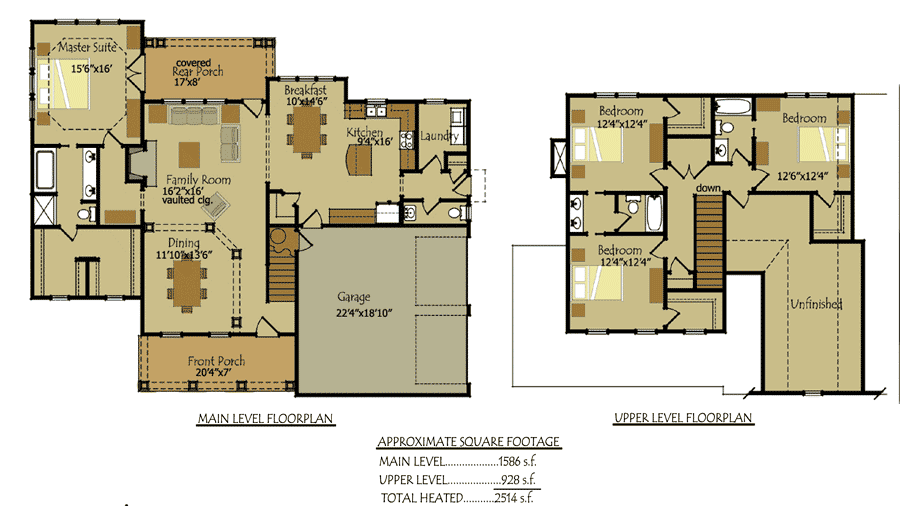 4 Bedroom Country Cottage House Plan by Max Fulbright Designs