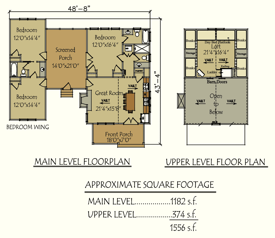 dog trot house floorplans