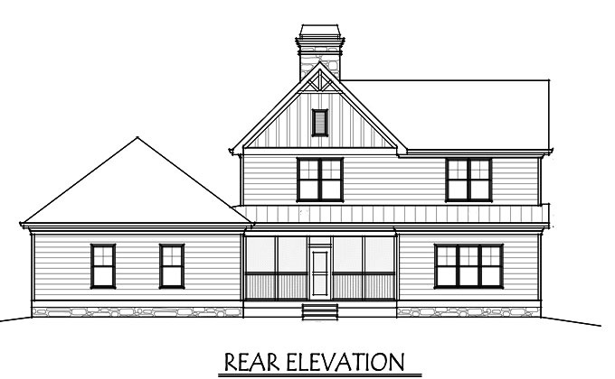 2 Story House Plan  with Covered Front Porch
