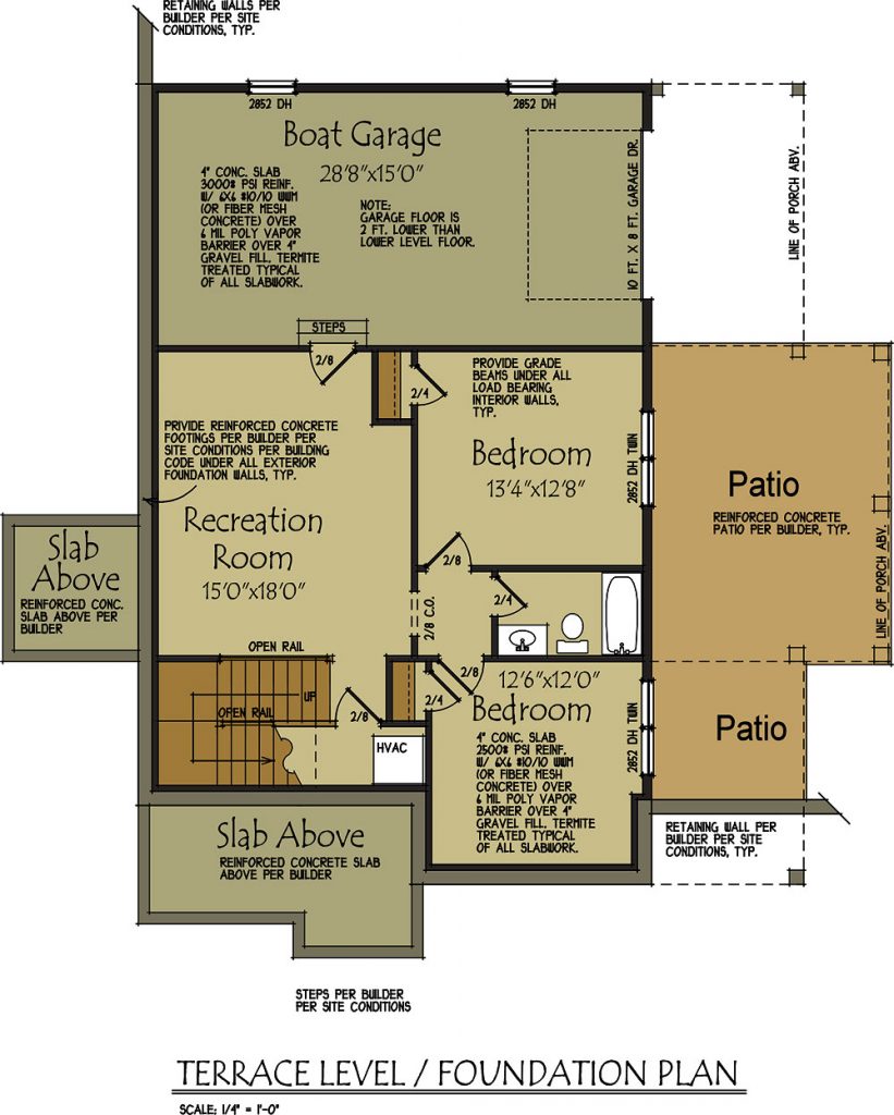 Lake Wedowee Creek Retreat House Plan