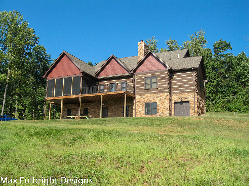  Craftsman  Style Lake House  Plan  with Walkout  Basement 