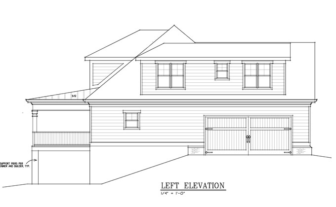  3  bedroom  floor plan  with 2  car  garage  Max Fulbright Designs 