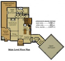 Smoky Mountain Cottage floor plan preview