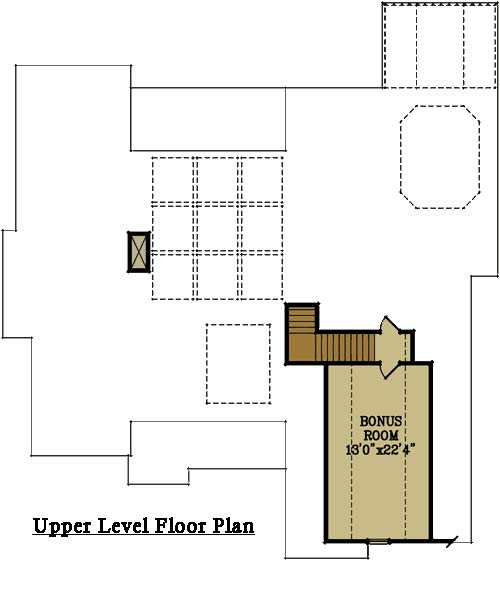 Traditional Style House Plan 4 Beds
