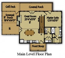 Coosa River Cottage floor plan preview
