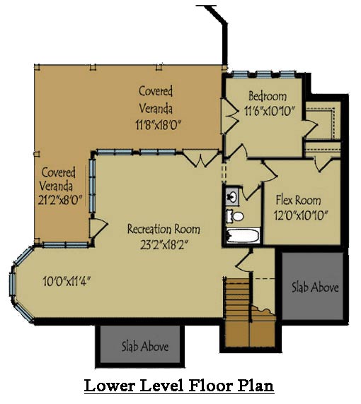 Cottage Floor Plan Terrace Level