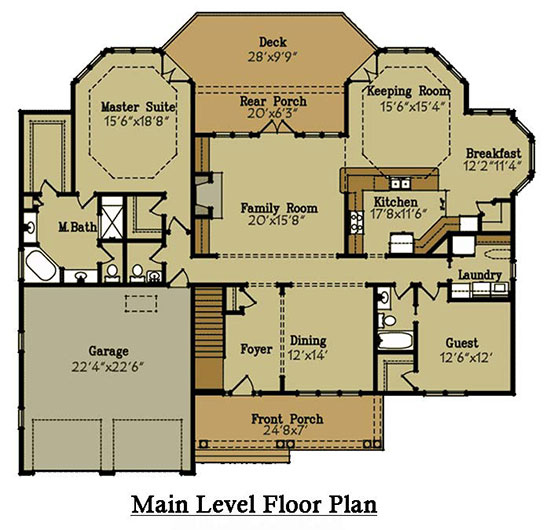 Lake House Floor Plans Brick Lake House Plan With An Open Living