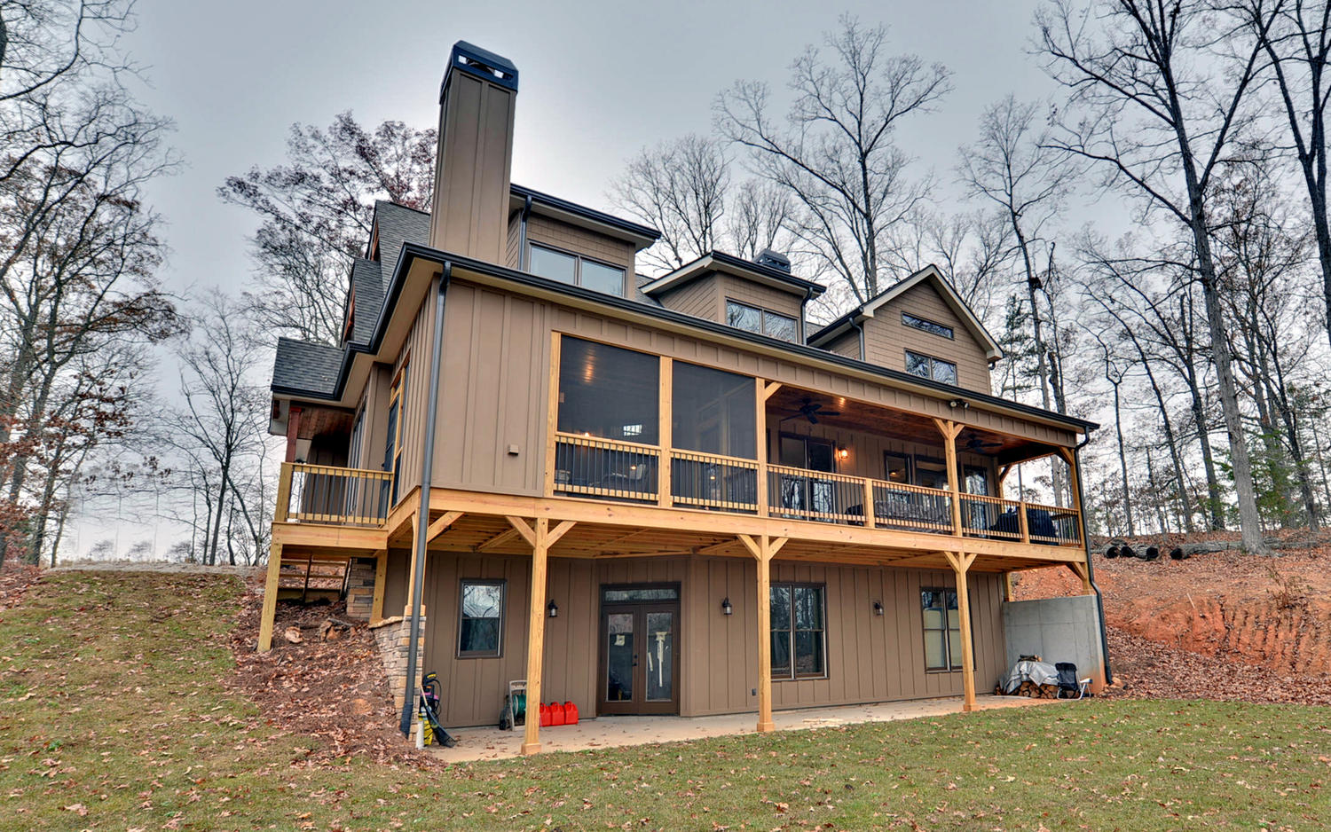  Rustic  House  Plan  with Porches Stone and Photos Rustic  