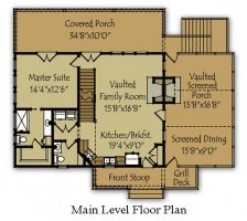 Mountain Moss Cabin floor plan preview
