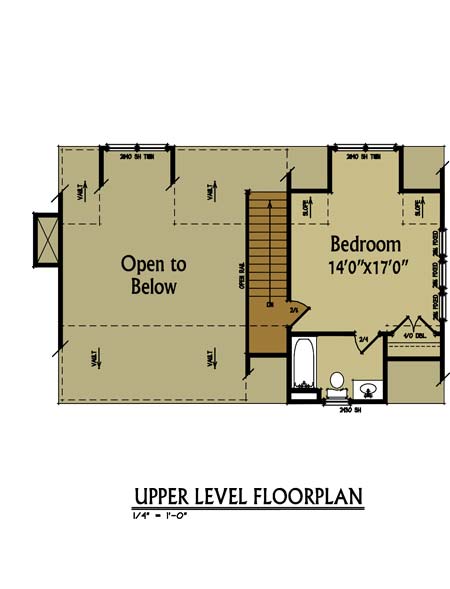 small cabin floor plan