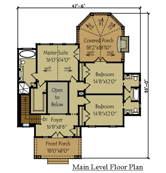 2 Story Rustic Lake House Plan By Max Fulbright Designs