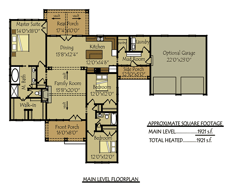 cottage-house-floor-plan-with-porches-and-optional-garage