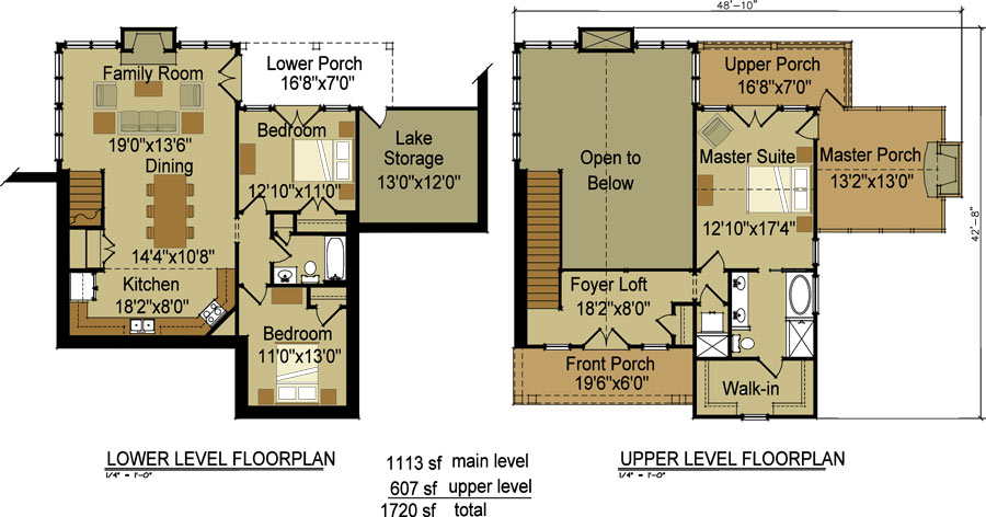 craftsman cottage floor plan cheaha mountain