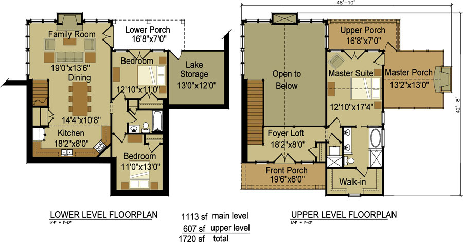 3 Bedroom Craftsman Cottage House Plan With Porches