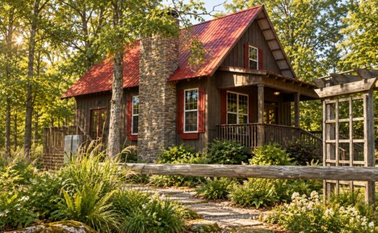 Fish Camp Cabin - Side Exterior - enhanced visualization