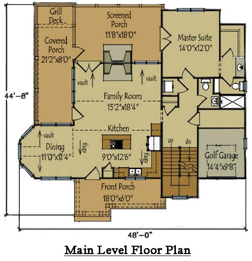 Cottage Style Floor Plan