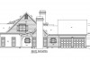 cottage house plan with two car garage