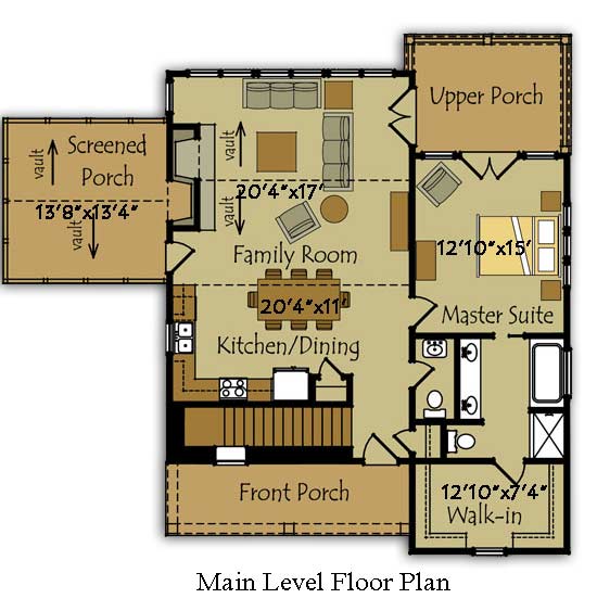 southern cottage floor plan