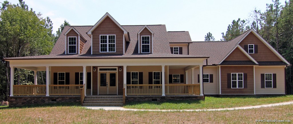 Low Country  Farmhouse  Plan  with Wrap Around Porch