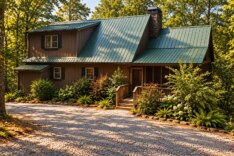 mountain-moss-lake-cottage-green-with-tin-roof