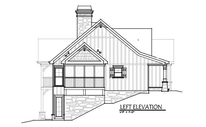 Small 2 Story  3  Bedroom Southern Cottage Style House  Plan 