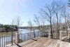 view from upper porch of foothills lake house plan