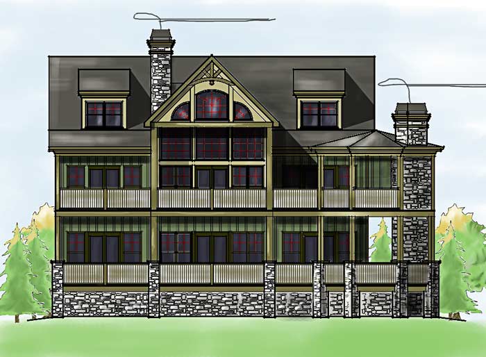 3 Story Open  Mountain  House  Floor  Plan  Asheville 