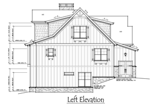 House Plan Left Elevation