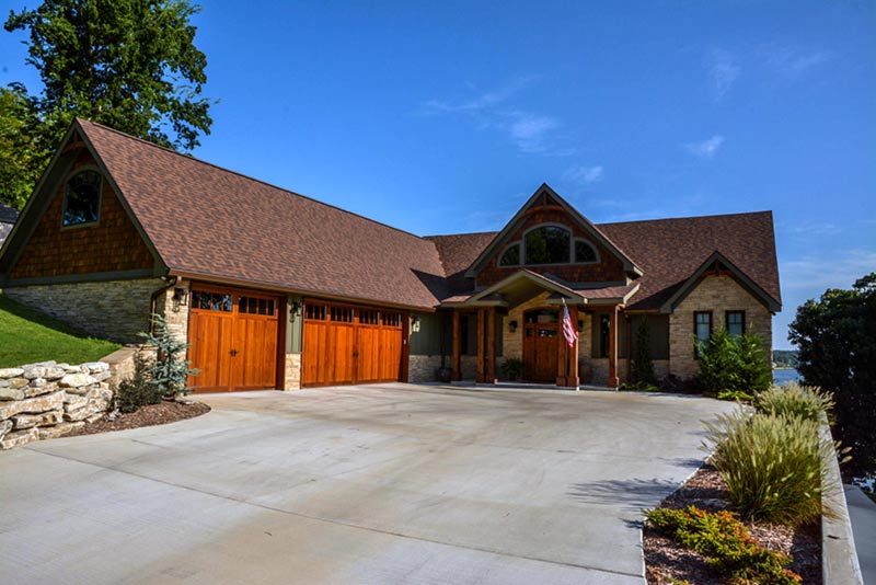 Rustic Mountain  House  Floor  Plan  with Walkout Basement 