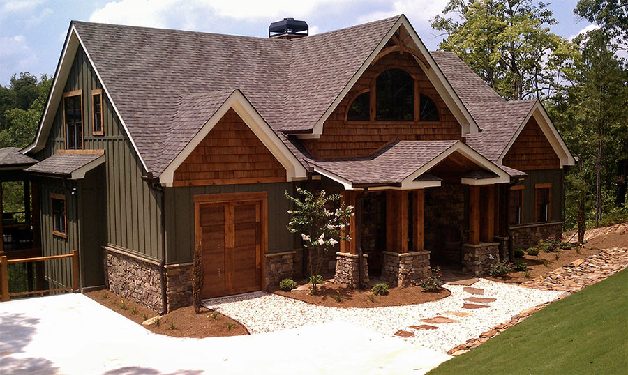 asheville mountain rustic craftsman lake house