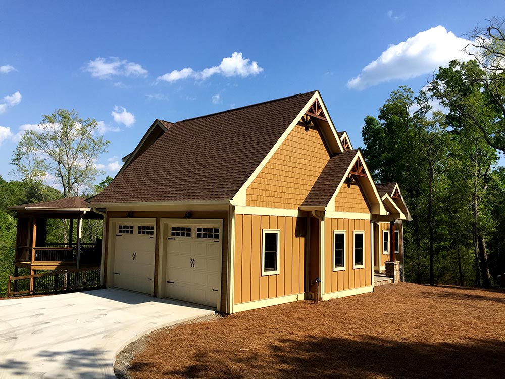 Rustic Mountain  House  Floor  Plan  with Walkout Basement 