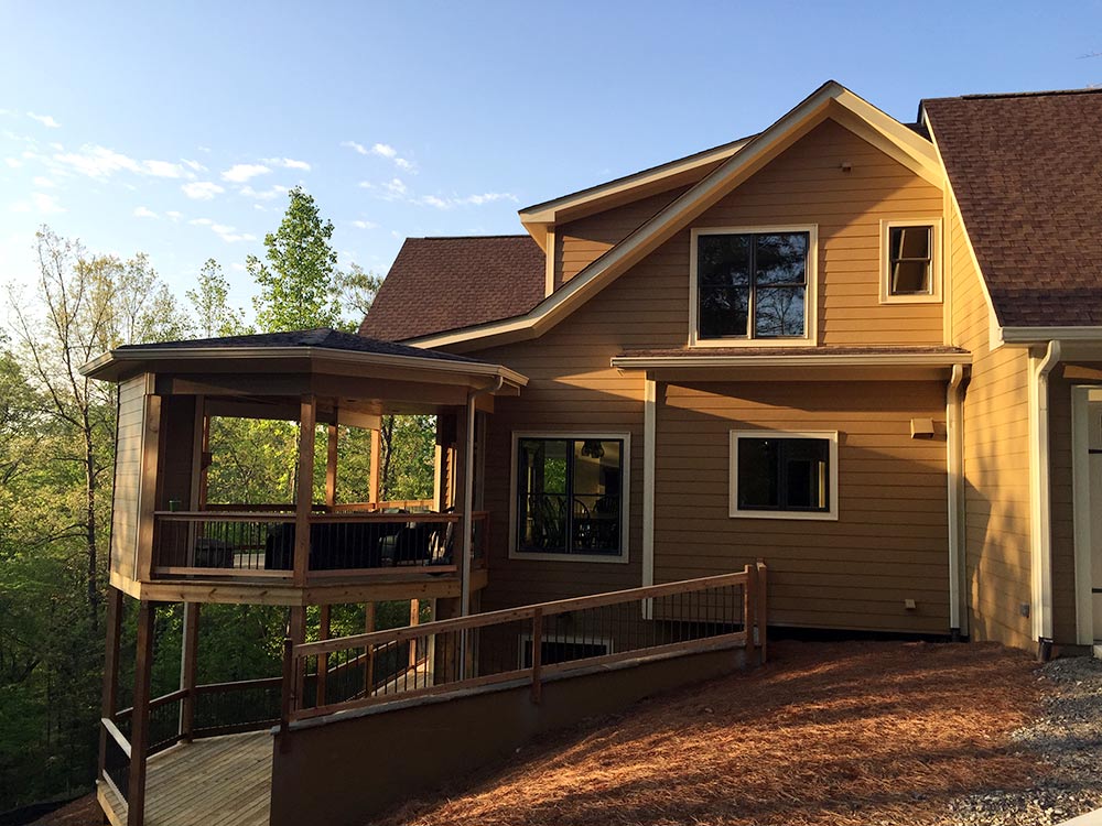 Rustic Mountain House  Floor Plan  with Walkout Basement 