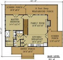 Acadia Mountain Cottage floor plan preview