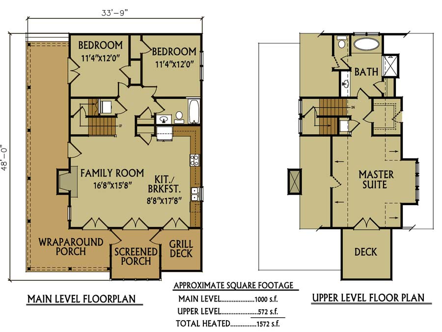 3 Bedroom Small Sloping Lot Lake Cabin by Max Fulbright