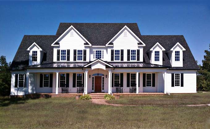 3 Story 5 Bedroom Home  Plan  with Porches Southern House  Plan 