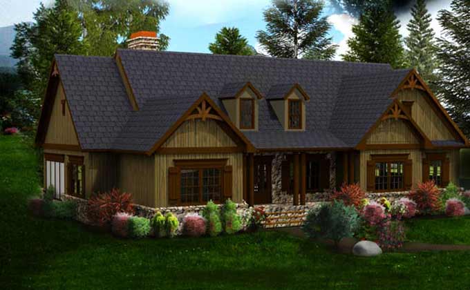  One  or Two Story  Craftsman  House  Plan  Country Craftsman  