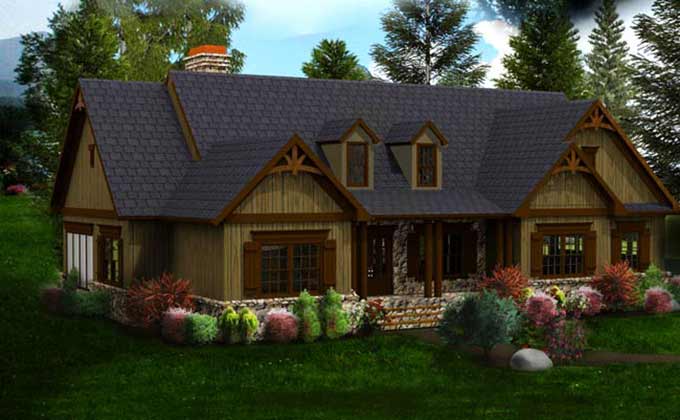  One  or Two  Story  Craftsman House  Plan  Country Craftsman 