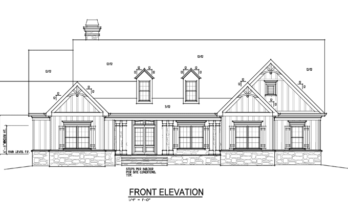 One or Two Story Craftsman  House  Plan  Country Craftsman  