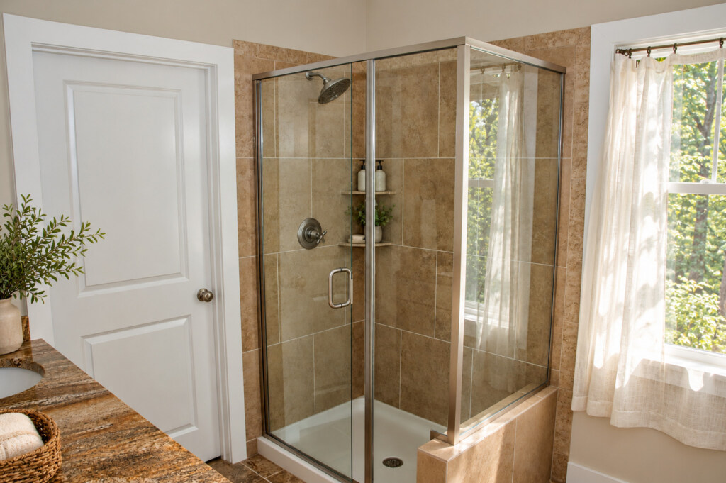 Bathroom Pictures walk-in-shower-serenbe-farmhouse