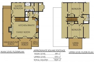 Lake Glenville Cottage floor plan preview