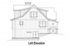 rustic mountain home left elevation