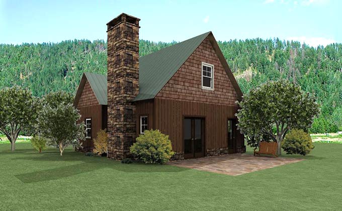 Small Cottage Design | Small Cottage House Plan with Loft