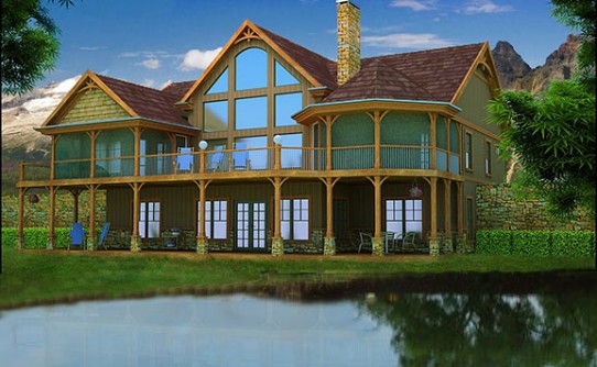  Lake  House  Plans  Specializing in lake  home  floor plans 